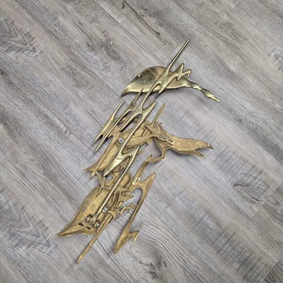 Vintage wall mural "Swans." American sculptor, Bidjan - Picture 11 of 11